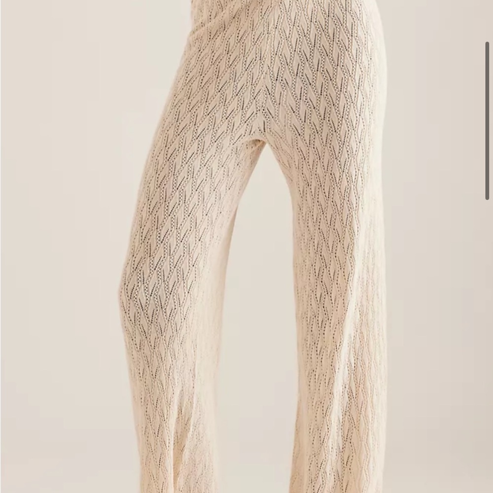Selected Femme Cream Knit Pants , Size M NWT - Picture 4 of 15